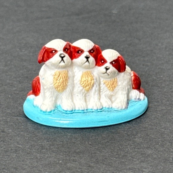 Mattel Other - Vintage 2001 Fisher Price Loving Family Puppy Trio Dogs Figurine